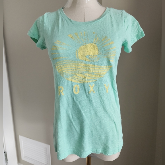 Roxy Girls Tshirt in Mint - Picture 7 of 7